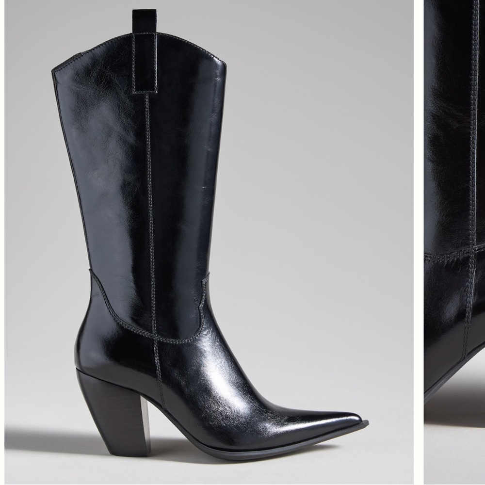 Jeffrey Campbell Black Reckon Heeled Boots